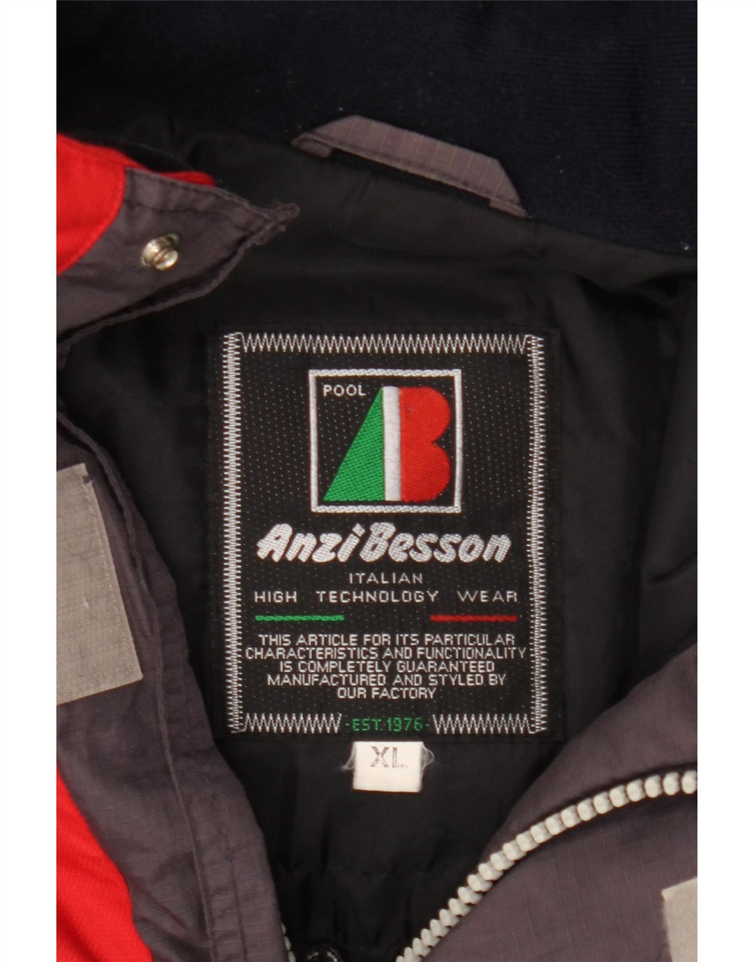 Мужская ветровка Anzi Besson UK 42 XL разноцветная с цветными блоками