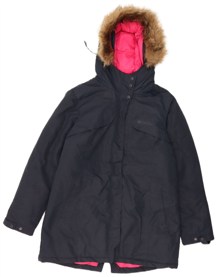 MOUNTAIN WAREHOUSE Женская парка с капюшоном UK 14, большая темно-синяя