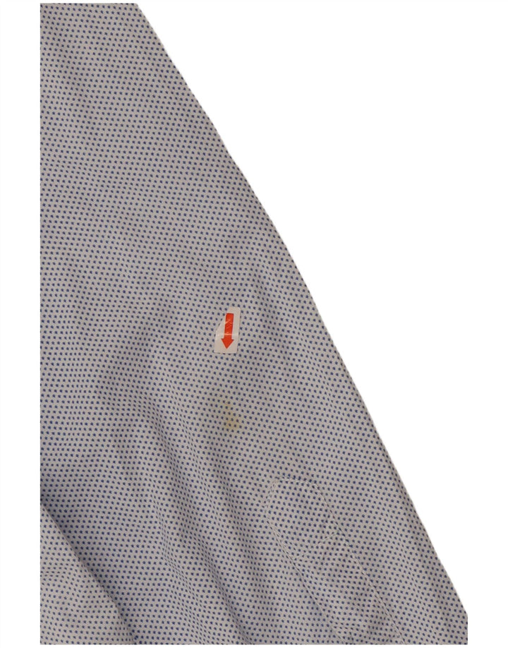 Мужская рубашка Gas, большая синяя пятнистая хлопковая рубашка