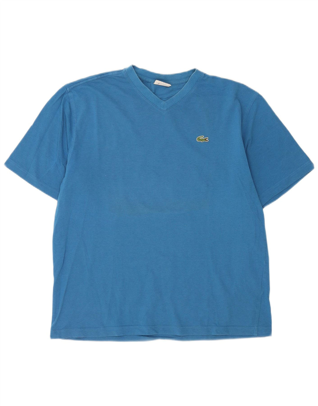 Мужская футболка Lacoste, размер 5, большая, синяя, хлопок