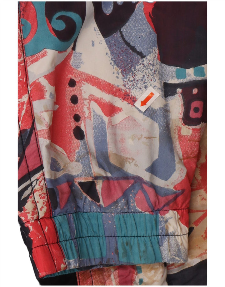 Мужской пуловер-ветровка MAIER большого размера UK 6 XS, черный с цветочным принтом