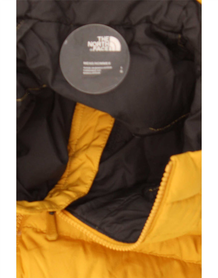 Мужская утепленная куртка с капюшоном The North Face UK 40, большой желтый полиэстер