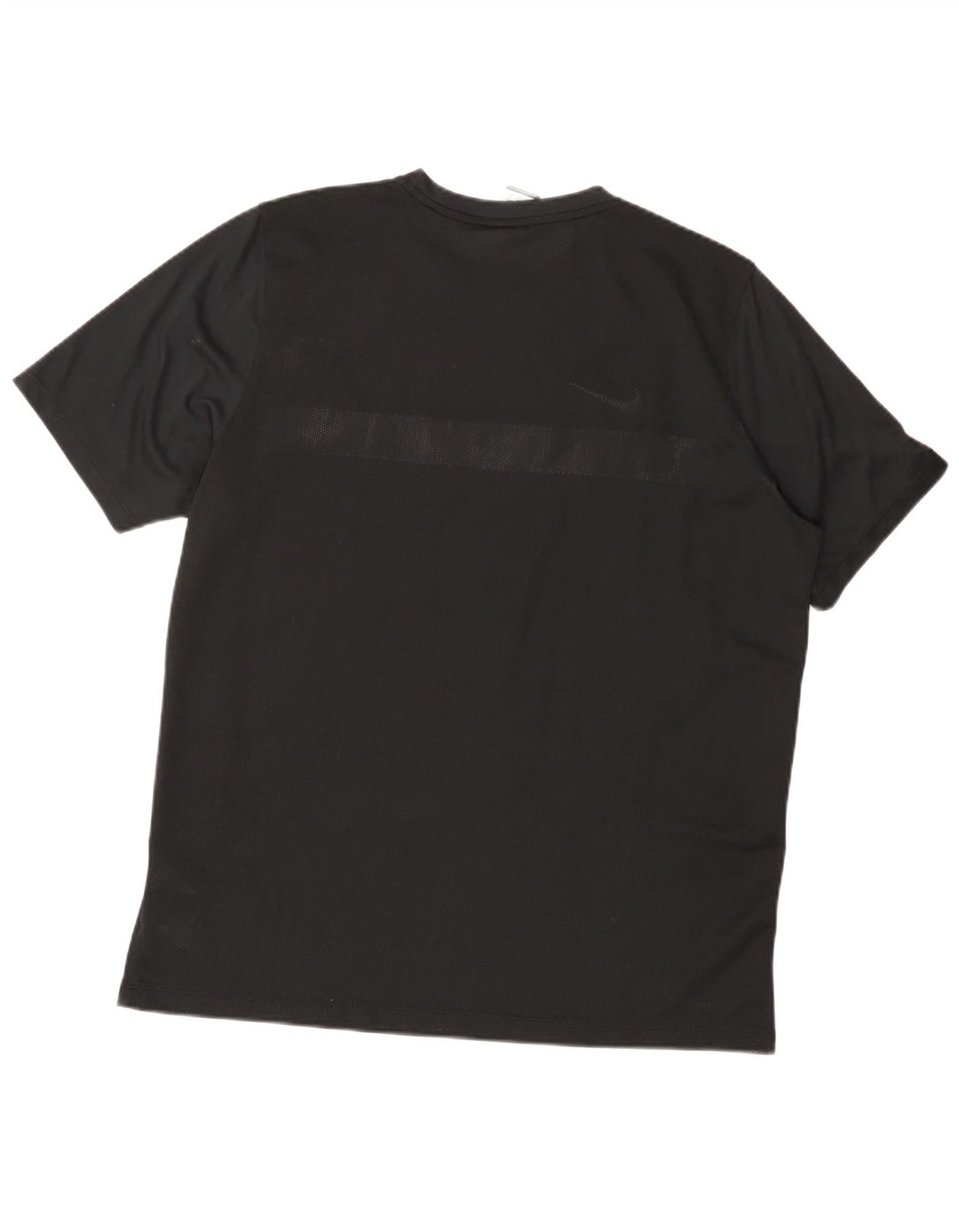 Мужская футболка Nike Dri Fit 2XL, черная, полиэстер с цветными блоками