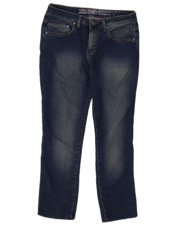 Женские укороченные джинсы Carrera Slim W30 L25, темно-синие, хлопок