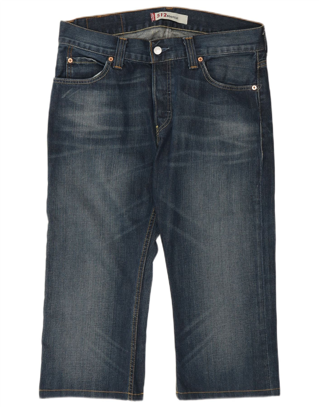 Мужские джинсы-капри Levi's 512 W33 L22 синие, хлопок