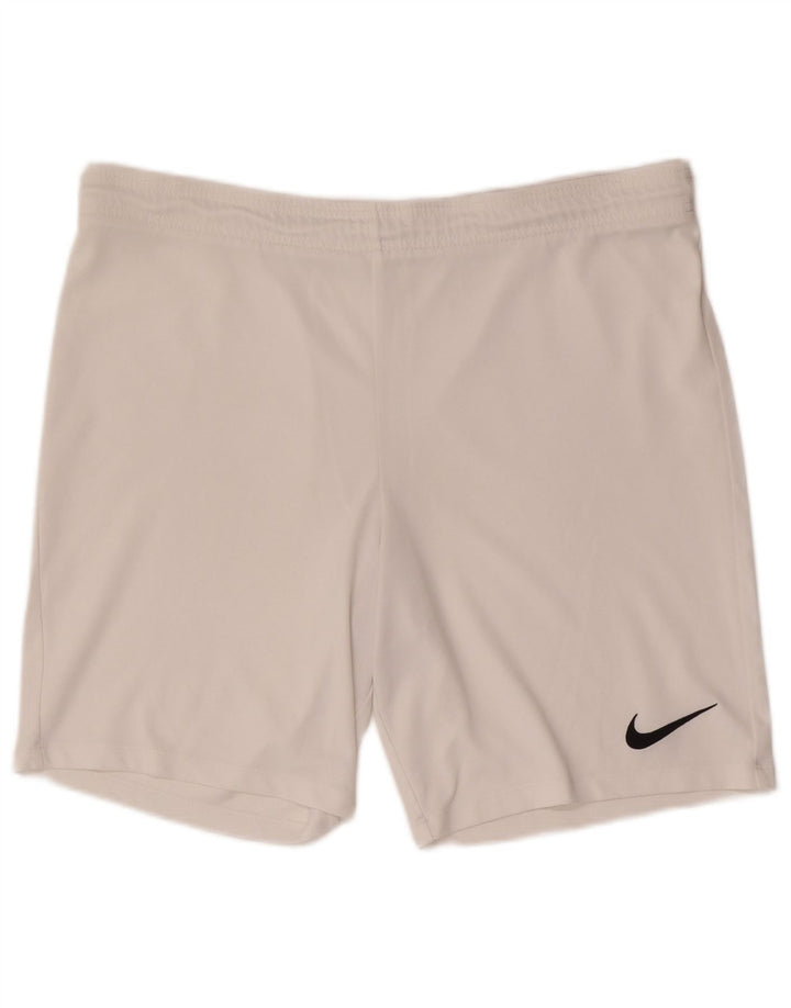 Мужские спортивные шорты Nike Dri Fit, большие белые