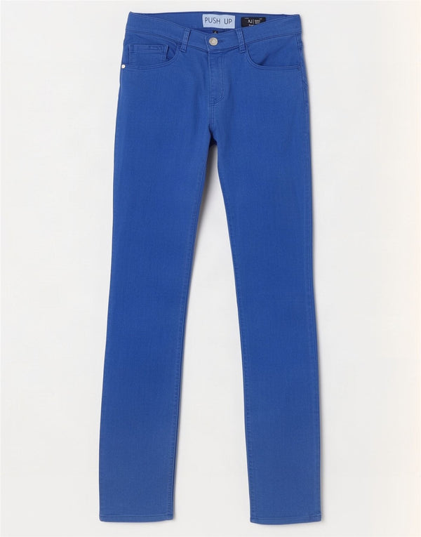 Armani Jeans Женские узкие джинсы с эффектом пуш-ап W24 L28 Синий модал