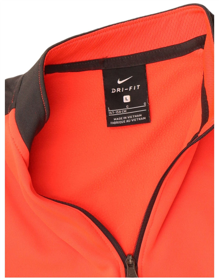 Пуловер с графическим принтом Nike для мальчиков Dri Fit, спортивный костюм, 12–13 лет, большой оранжевый