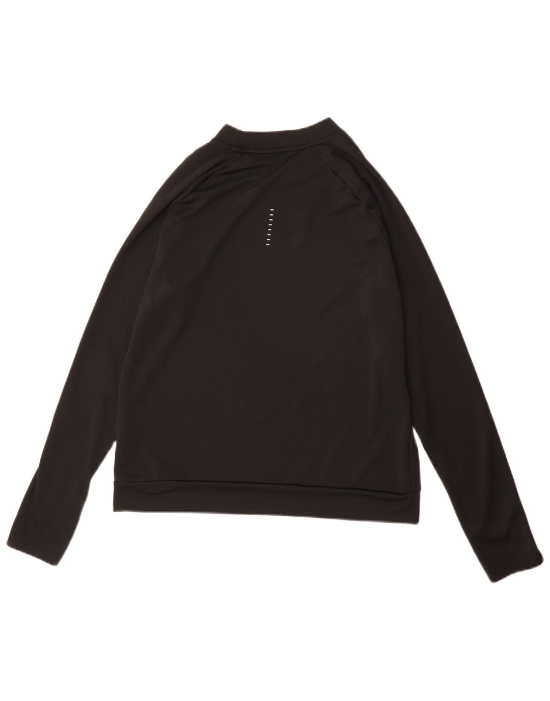 Мужской топ Nike Dri Fit с длинным рукавом, маленький черный полиэстер