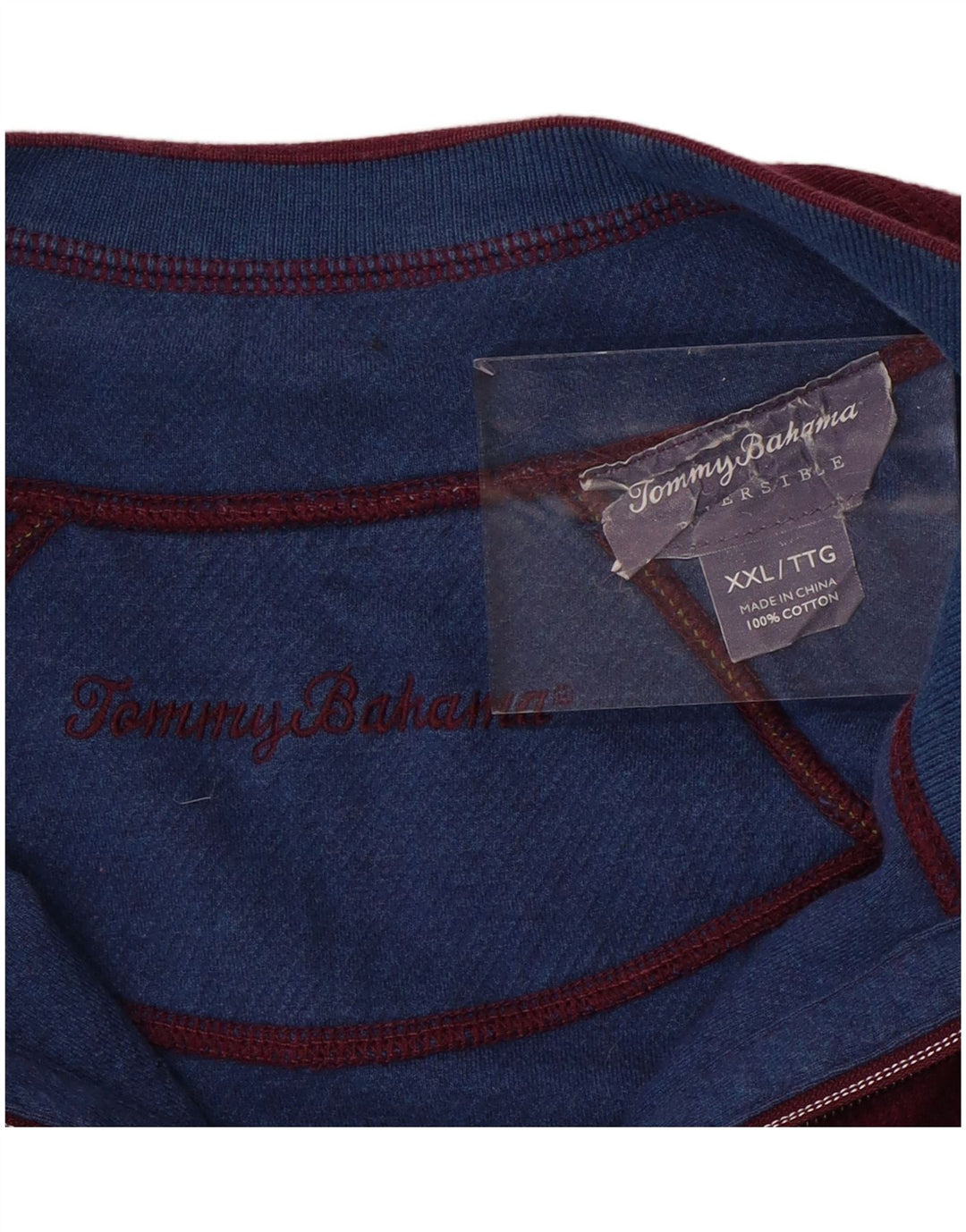 TOMMY BAHAMA Мужской свитшот с воротником на молнии, джемпер 2XL, фиолетовый хлопок
