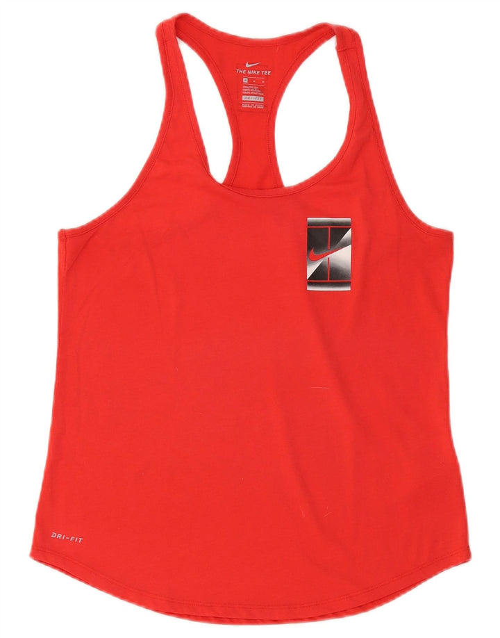Женский жилет Nike Dri Fit Top UK 12, средний красный полиэстер