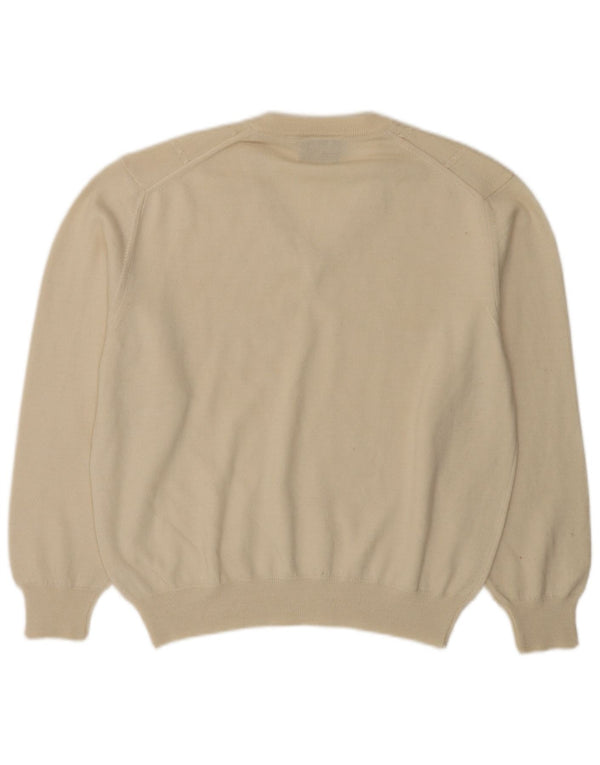 BIBO Женский джемпер с v-образным вырезом IT 50 XL Off White Wool