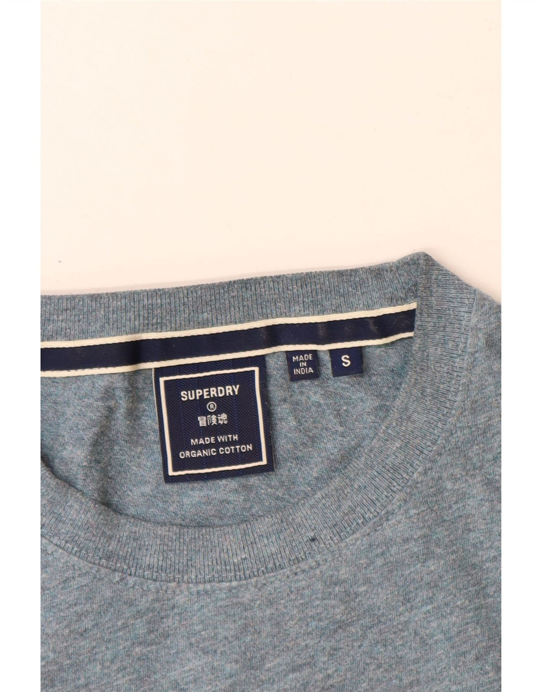 Мужская футболка Superdry, маленький синий хлопок