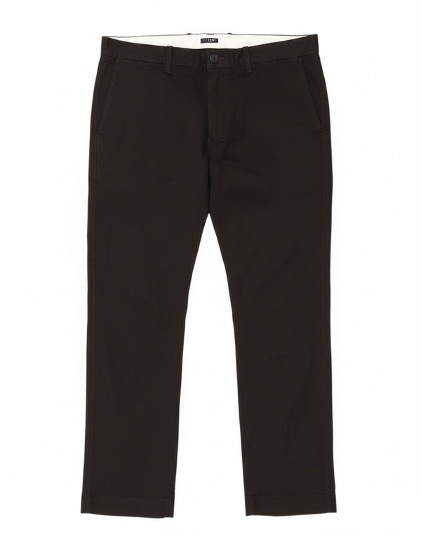 Мужские брюки узкого кроя J. Crew W34 L30, черный хлопок