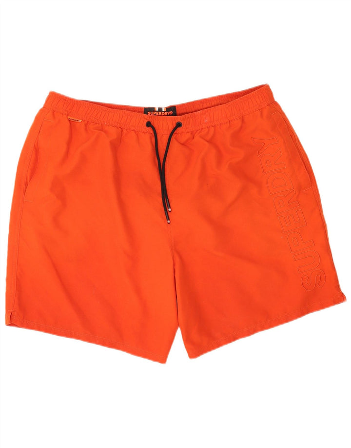 Мужские шорты для плавания Superdry с рисунком 2XL, красный полиэстер