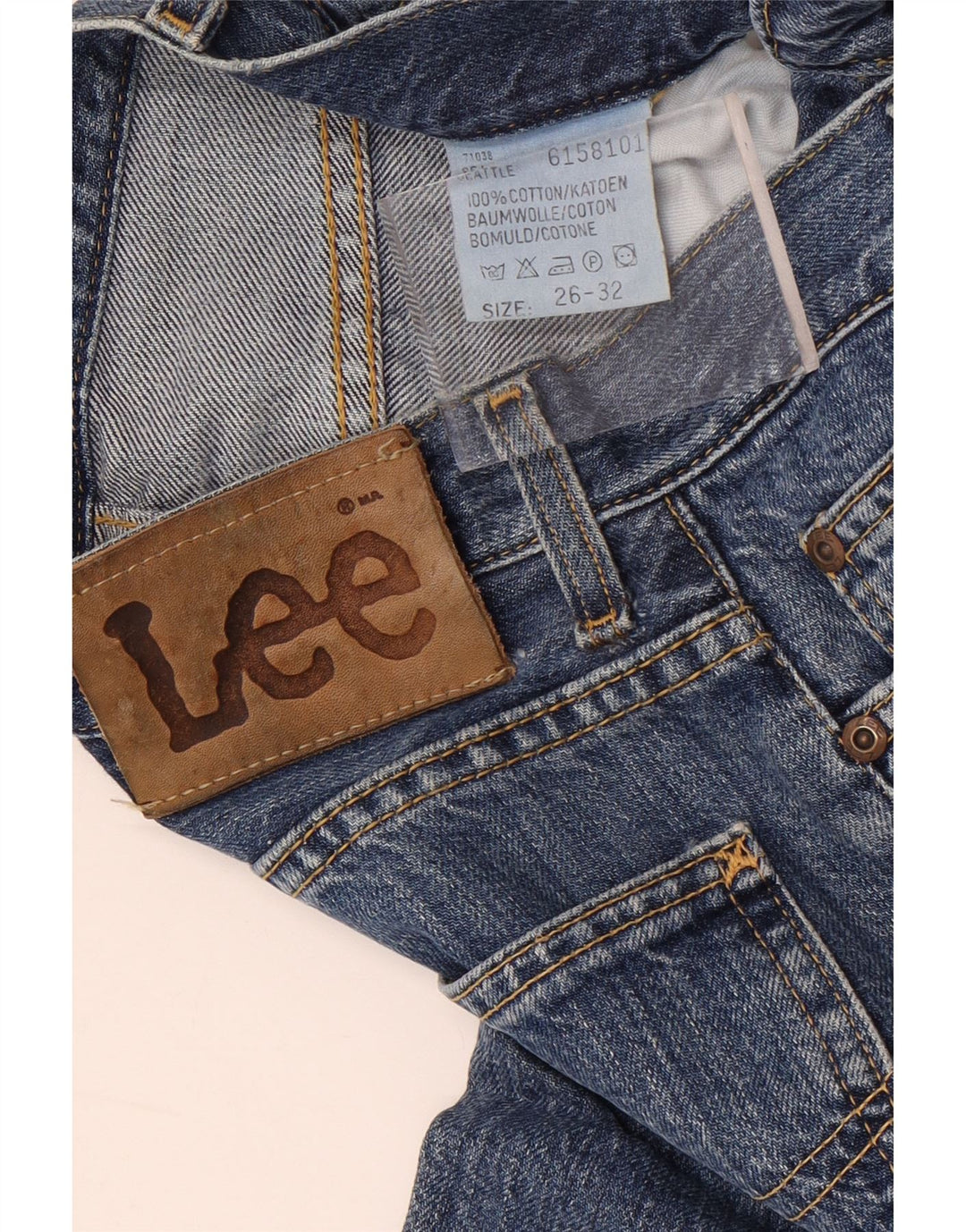 Женские прямые джинсы Lee W26 L32, синий хлопок