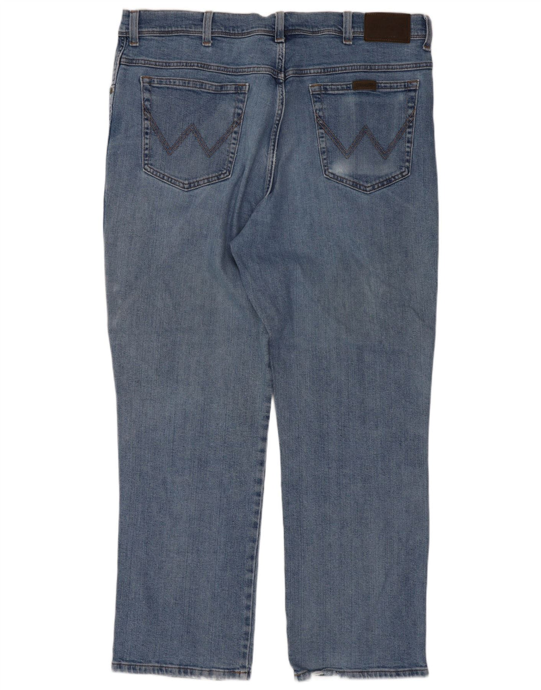 Мужские прямые джинсы Wrangler стандартного кроя W40 L30, синий хлопок