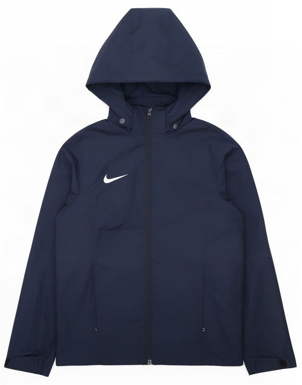 Дождевик свободного кроя с капюшоном Nike Storm-Fit для мальчиков 13–14 лет, темно-синий, размер XL