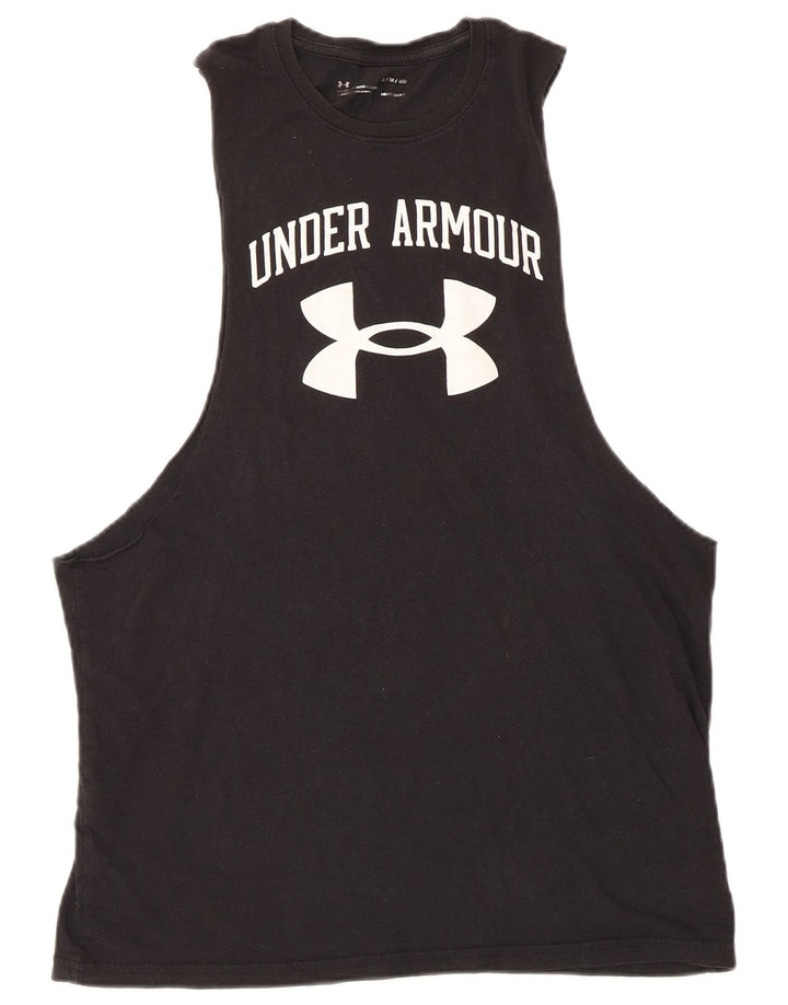 Мужской жилет с графическим рисунком Under Armour Heat Gear, средний черный