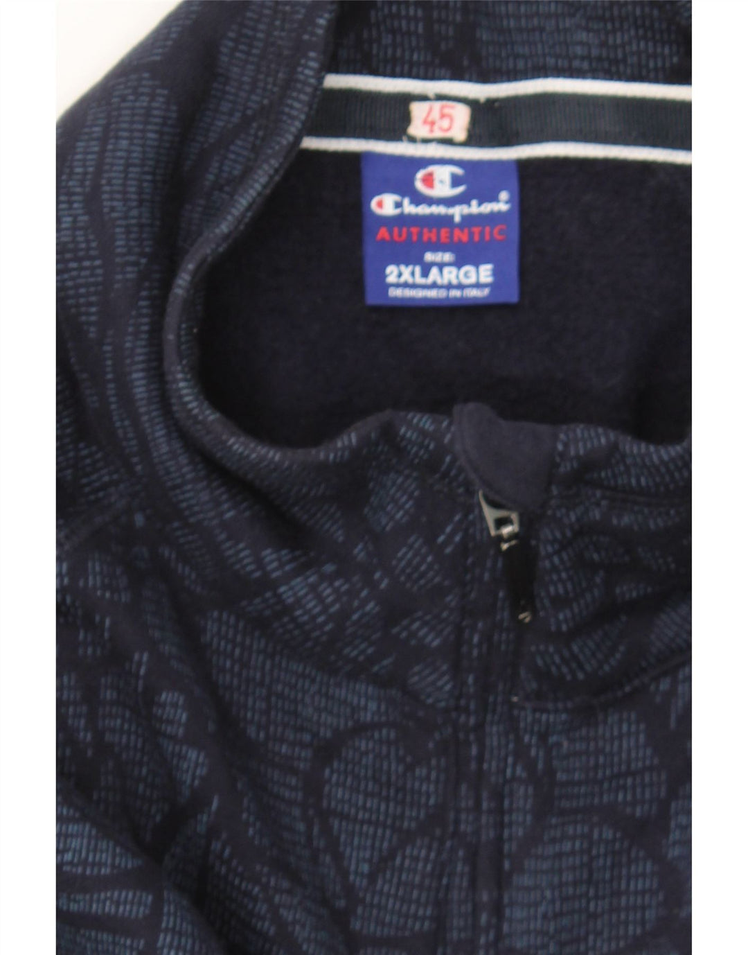 CHAMPION Mens Tracksuit Top Jacket 2XL Navy Blue Floral Vintage Champion and Second-Hand Champion from Messina Hembry 