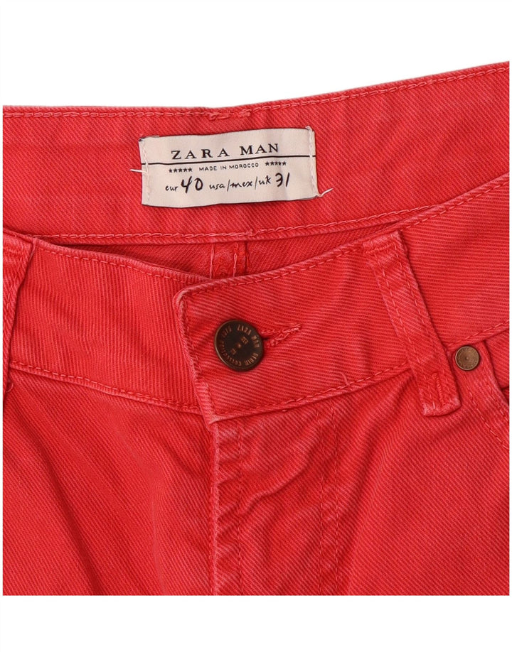 Мужские джинсовые шорты Zara EU 40 Medium W31 Красные