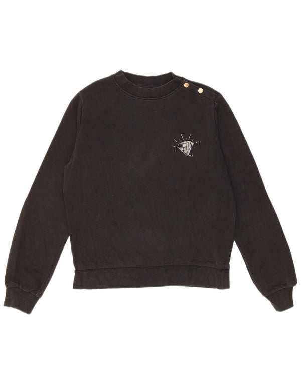 Женский джемпер оверсайз Fila UK 6 XS, черный хлопок