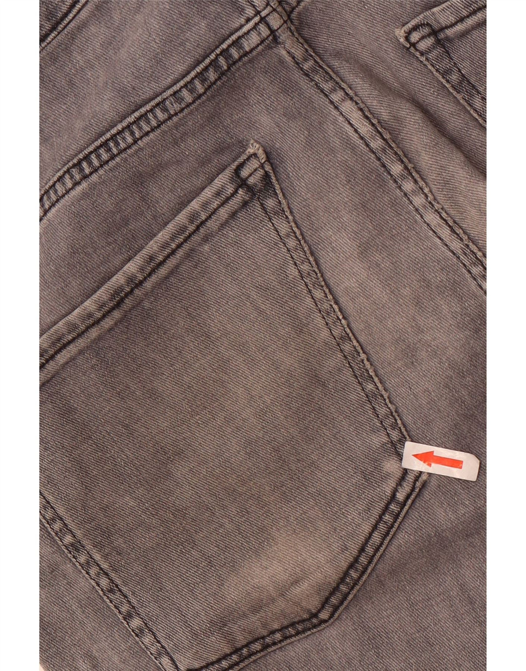 Мужские узкие джинсы Hugo Boss, хлопок среднего серого цвета