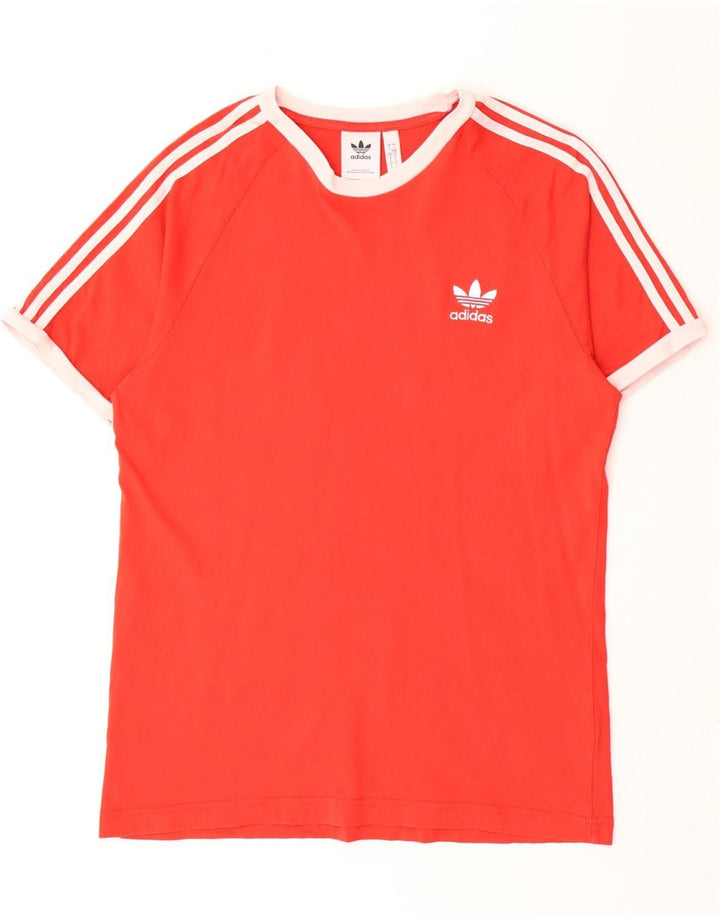 Adidas Мужская футболка из хлопка большого размера красного цвета