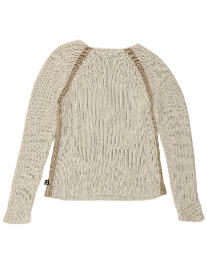 Женский джемпер с вырезом «лодочка» Killer Loop, Великобритания, 10, маленький белый в полоску