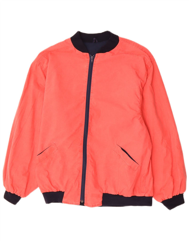Мужская куртка-бомбер VINTAGE UK 36, маленькая розовая, хлопок