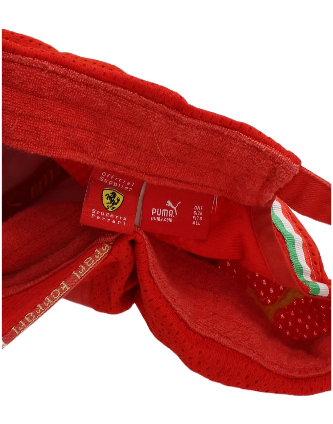 Мужская бейсболка Puma Ferrari с графическим рисунком, один размер, красная с цветными блоками