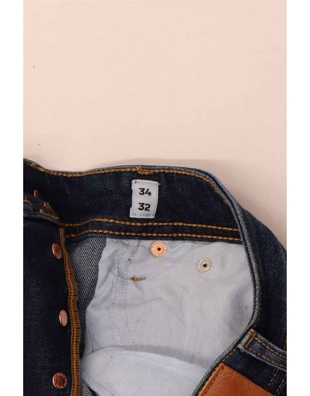 Мужские узкие джинсы Jack & Jones W34 L32 синие, хлопок