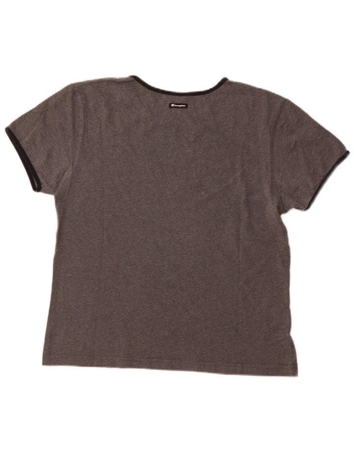 Женская футболка с рисунком CHAMPION Top UK 18 XL, серый хлопок