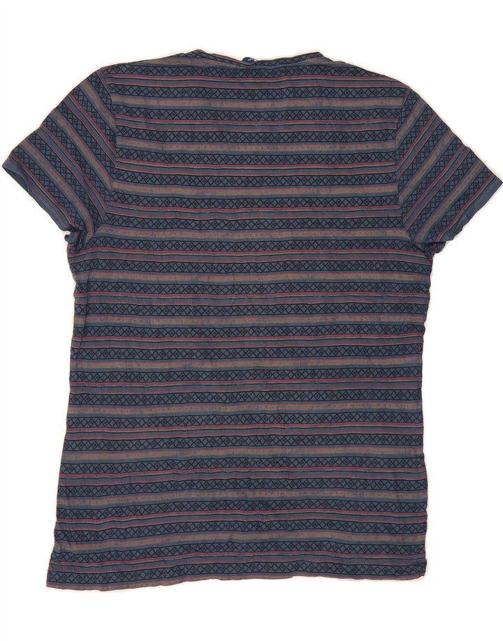 TOM TAILOR Mens T-Shirt Top Medium Navy Blue Striped Vintage Tom Tailor and Second-Hand Tom Tailor from Messina Hembry 