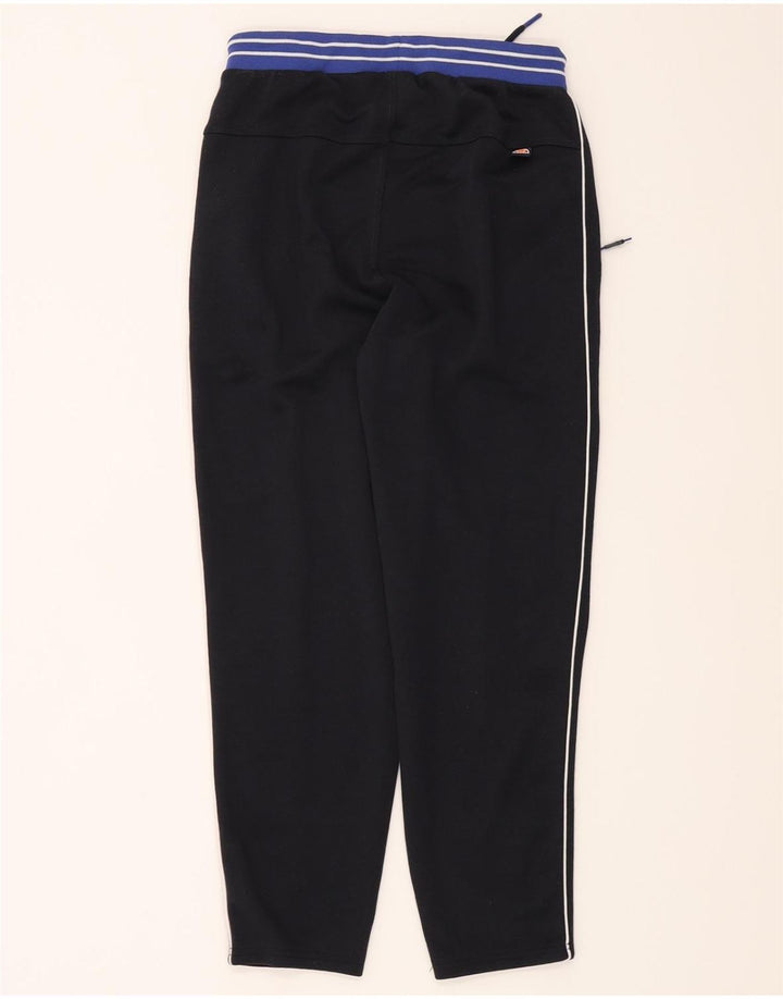 ELLESSE Mens Graphic Tracksuit Trousers Small  Navy Blue Cotton Vintage Ellesse and Second-Hand Ellesse from Messina Hembry 
