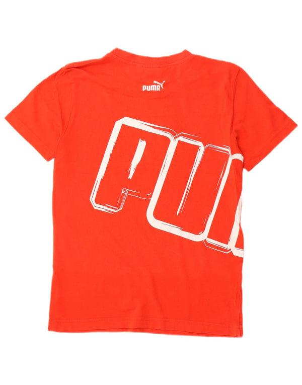 Мужская футболка с рисунком PUMA, маленькая красная