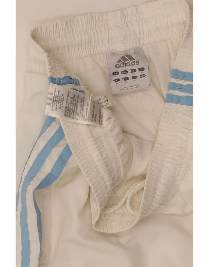 Женские спортивные брюки ADIDAS Джоггеры UK 10, маленькие белые, полиэстер