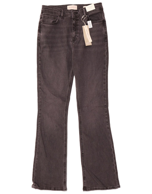 Женские расклешенные джинсы Marks & Spencer с высокой посадкой UK 12 Medium W28 L30 Серые