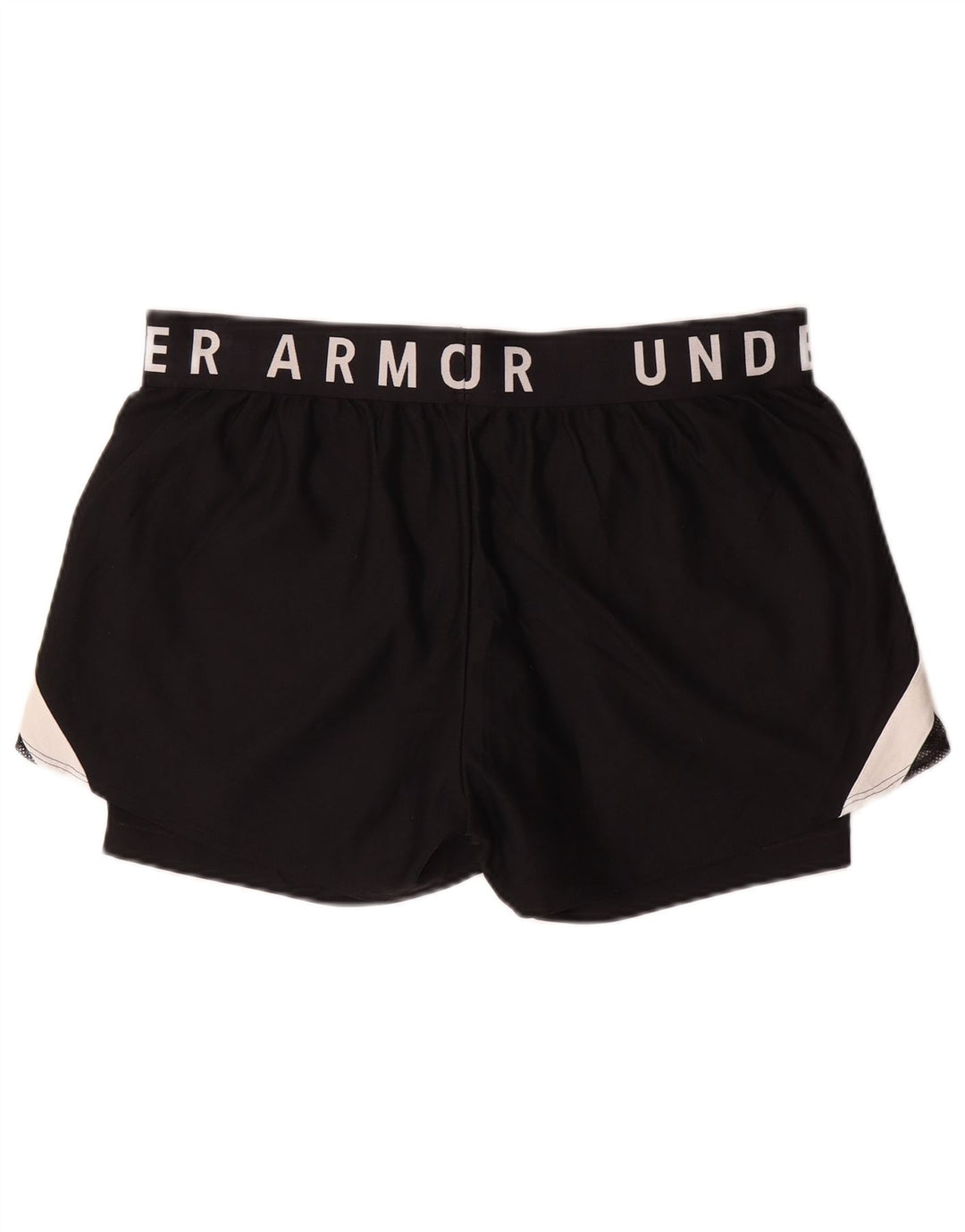 Женские спортивные шорты UNDER ARMOR Heat Gear UK 18 XL, черные с цветными блоками