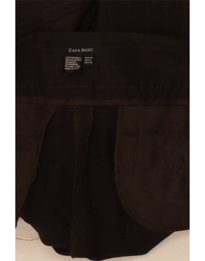Женские шорты чинос Zara EU 40 Medium W30, полиэстер в коричневую полоску