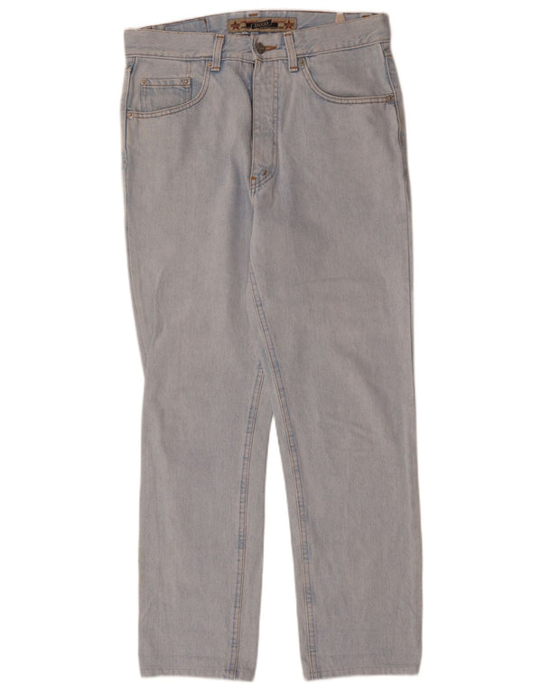 ВИНТАЖНЫЕ женские прямые джинсы с высокой талией W31 L30, синий хлопок