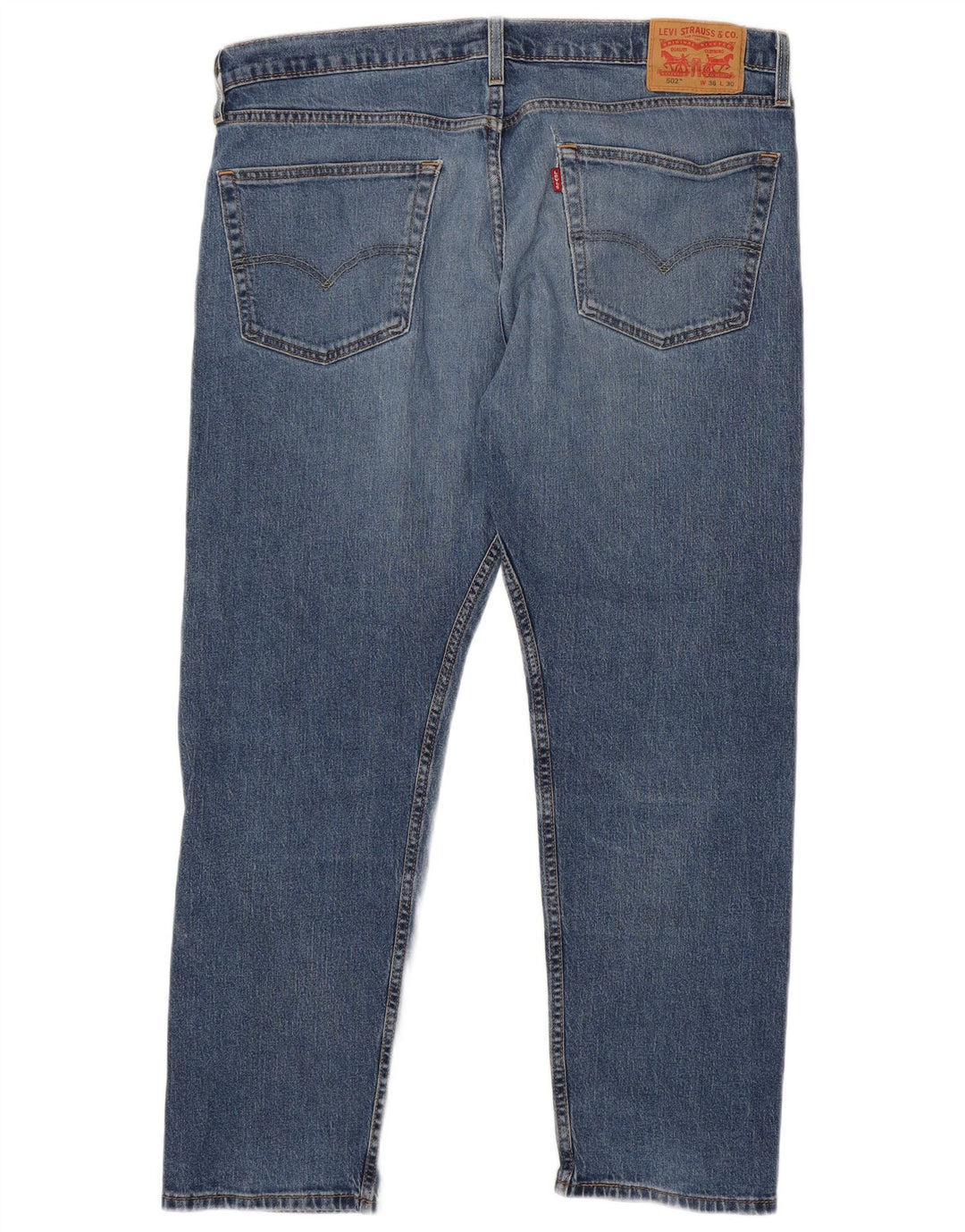 Мужские зауженные джинсы Levi's 502 W36 L30 синие, хлопок