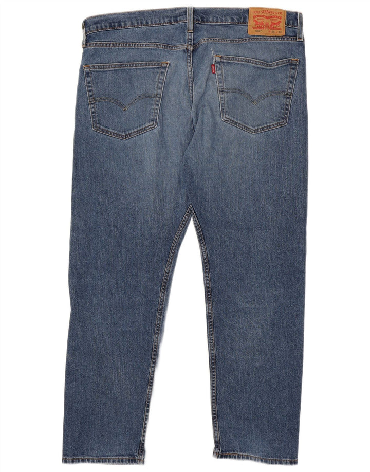 Мужские зауженные джинсы Levi's 502 W36 L30 синие, хлопок