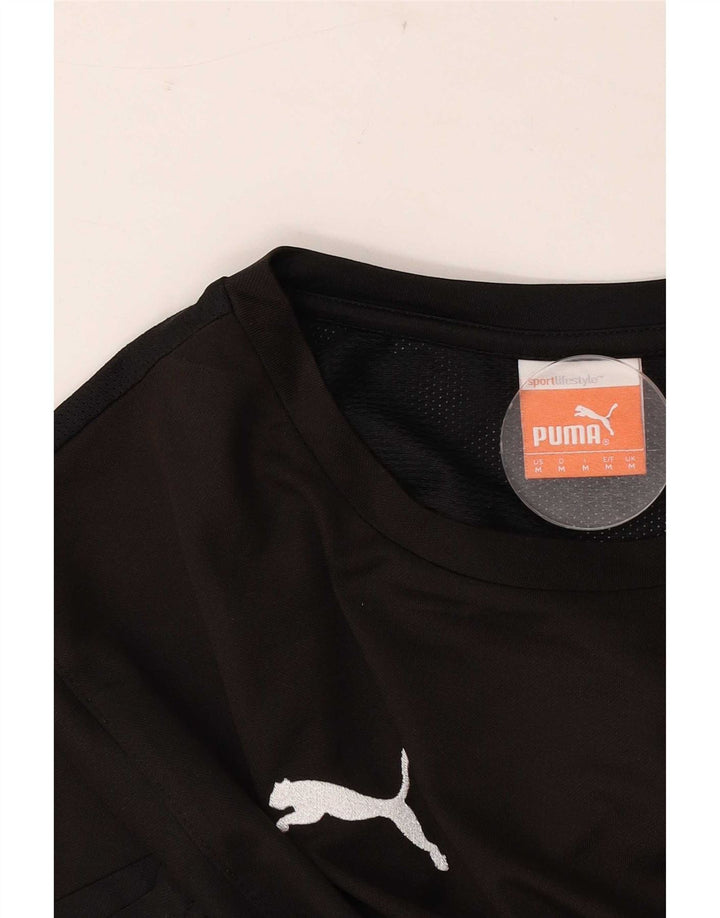 Мужская футболка Puma Top Medium Black с цветными блоками