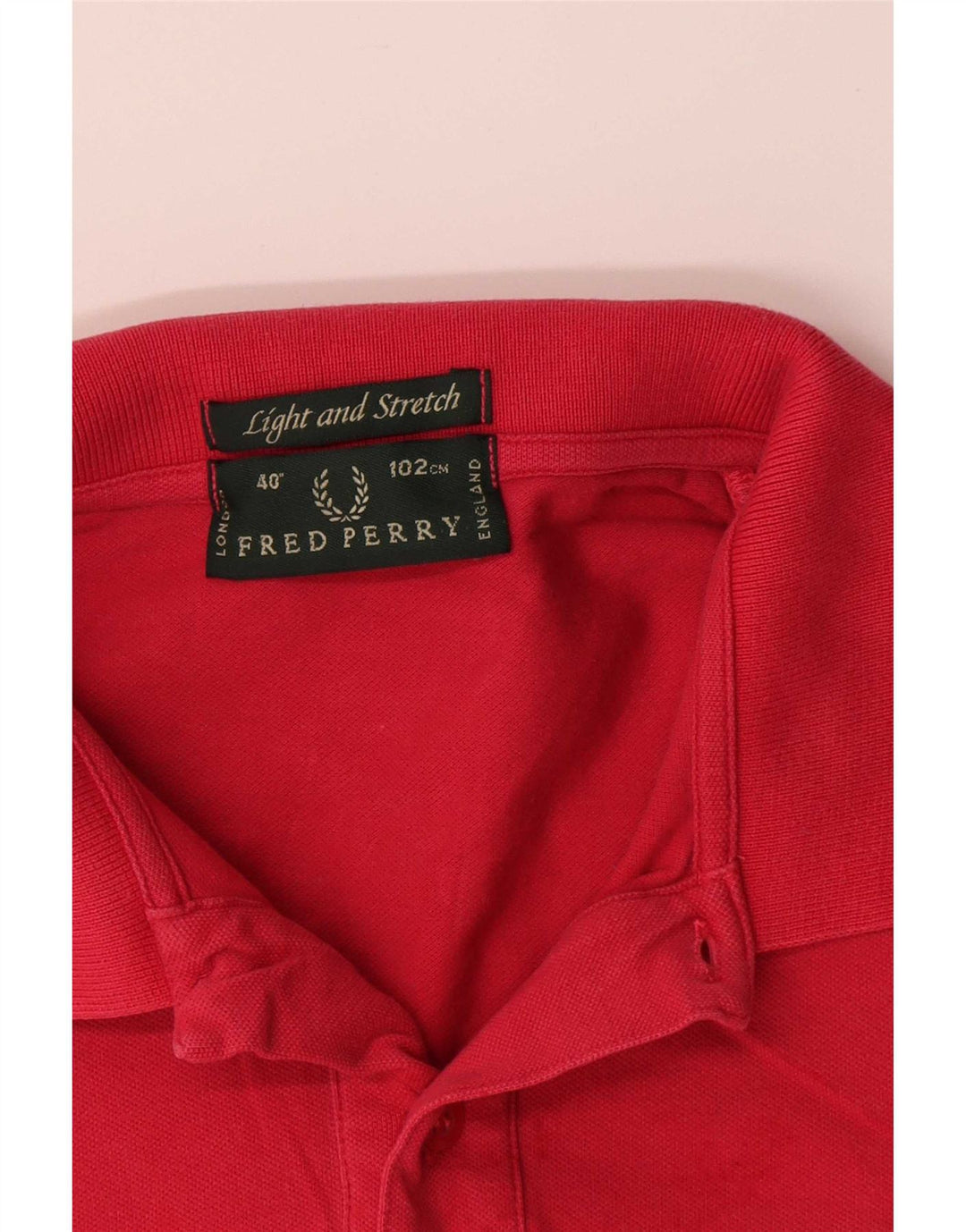 Мужская рубашка-поло Fred Perry, хлопок среднего красного цвета