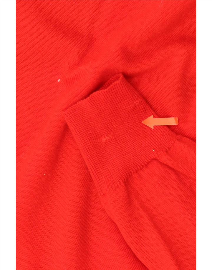 VINTAGE Мужской джемпер с v-образным вырезом, средний красный аргайл/ромб