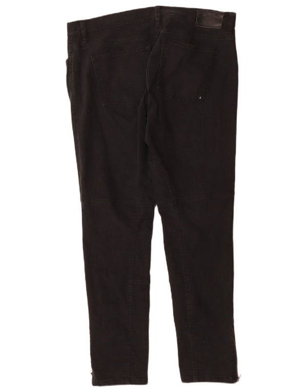 Женские узкие джинсы RALPH LAUREN США 14 XL W36 L29, черные, хлопковые