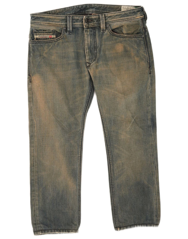 Мужские укороченные джинсы Diesel Thanaz W32 L24, синие, хлопок