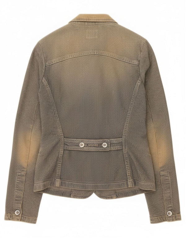 Женский пиджак на трех пуговицах Calvin Klein Jeans UK 10, маленький синий