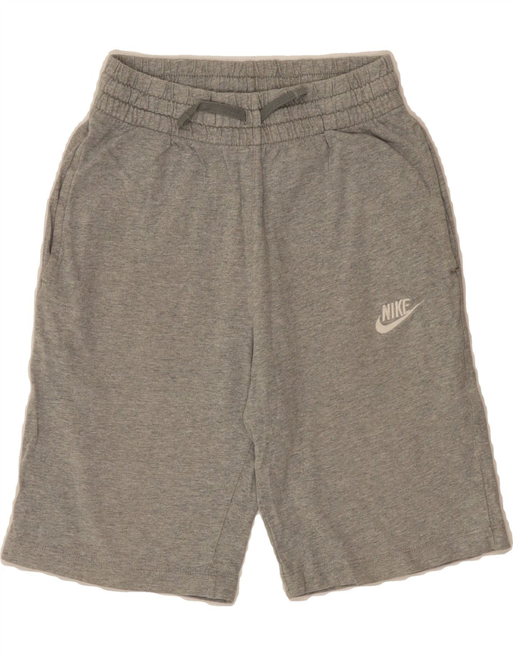 NIKE Boys Sport Shorts 10-11 Years Medium Grey Cotton Vintage Nike and Second-Hand Nike from Messina Hembry 